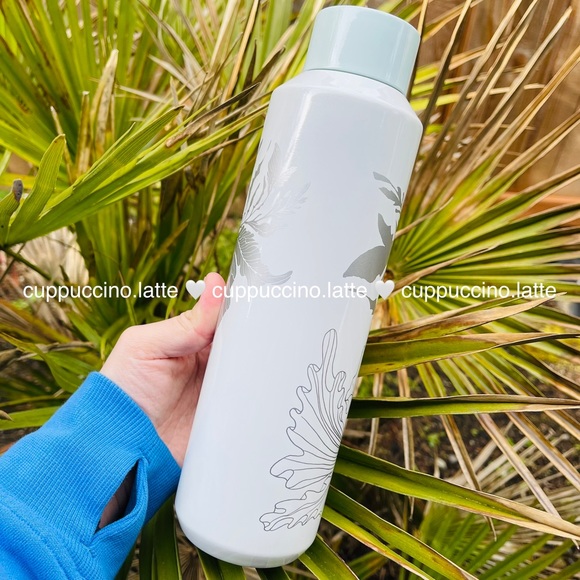 🤍NEW🧜♀️Starbucks 2022 White & Silver Siren Anniversary SS Bottle Tumbler - Picture 3 of 9